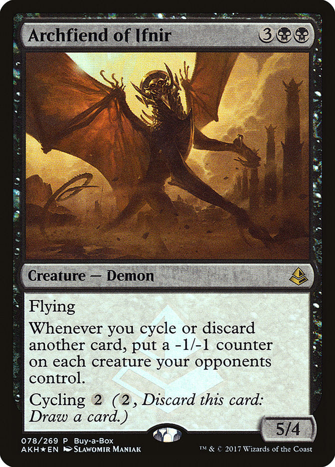 Archfiend of Ifnir (Buy-A-Box) [Amonkhet Promos] | Gamer Loot