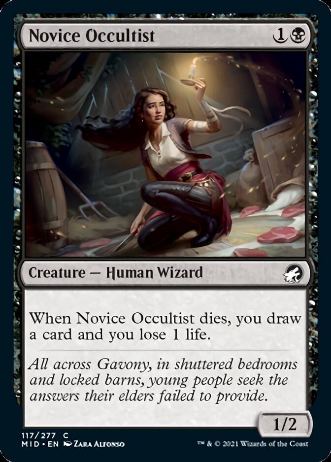 Novice Occultist [Innistrad: Midnight Hunt] | Gamer Loot