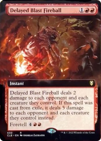 Delayed Blast Fireball (Extended Art) [Commander Legends: Battle for Baldur's Gate] | Gamer Loot