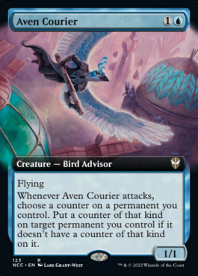 Aven Courier (Extended Art) [Streets of New Capenna Commander] | Gamer Loot