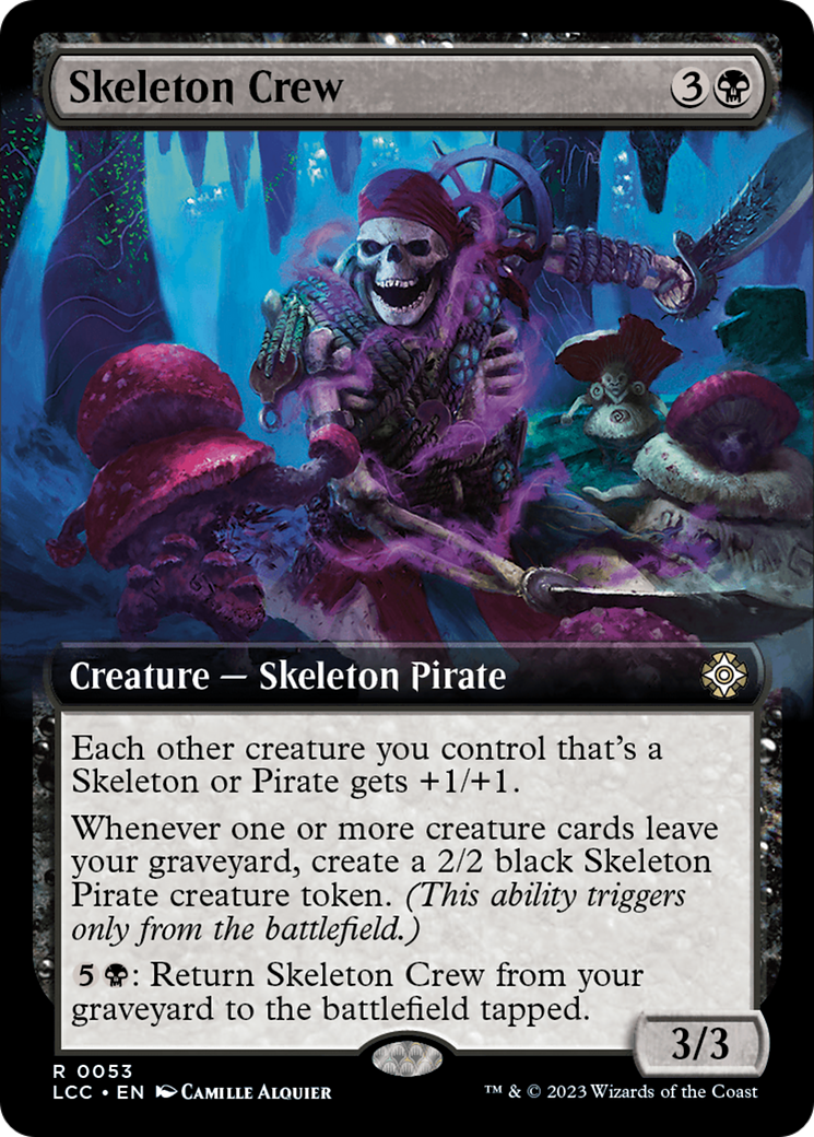 Skeleton Crew (Extended Art) [The Lost Caverns of Ixalan Commander] | Gamer Loot