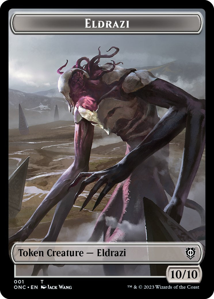 Soldier (017) // Eldrazi Double-Sided Token [Phyrexia: All Will Be One Commander Tokens] | Gamer Loot