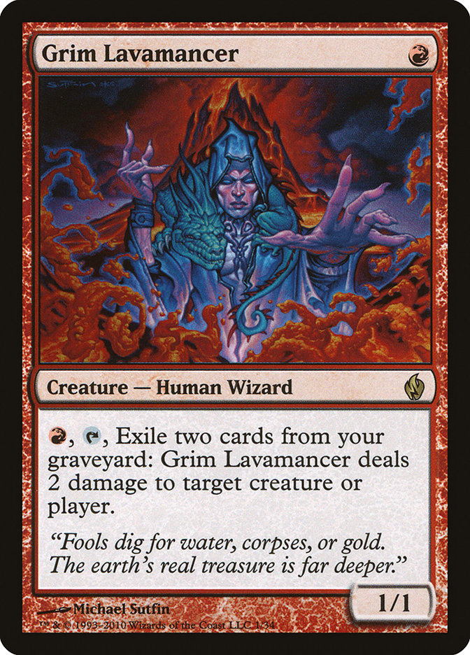 Grim Lavamancer [Premium Deck Series: Fire and Lightning] | Gamer Loot