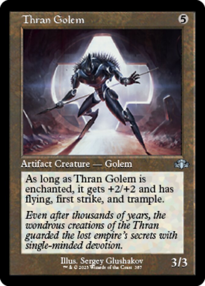 Thran Golem (Retro) [Dominaria Remastered] | Gamer Loot