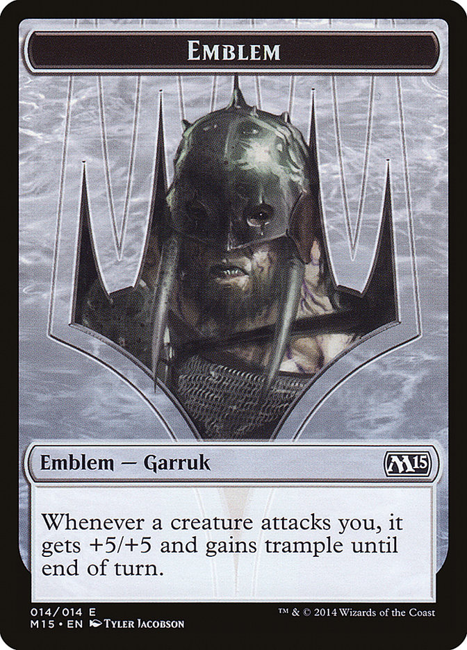 Garruk, Apex Predator Emblem [Magic 2015 Tokens] | Gamer Loot