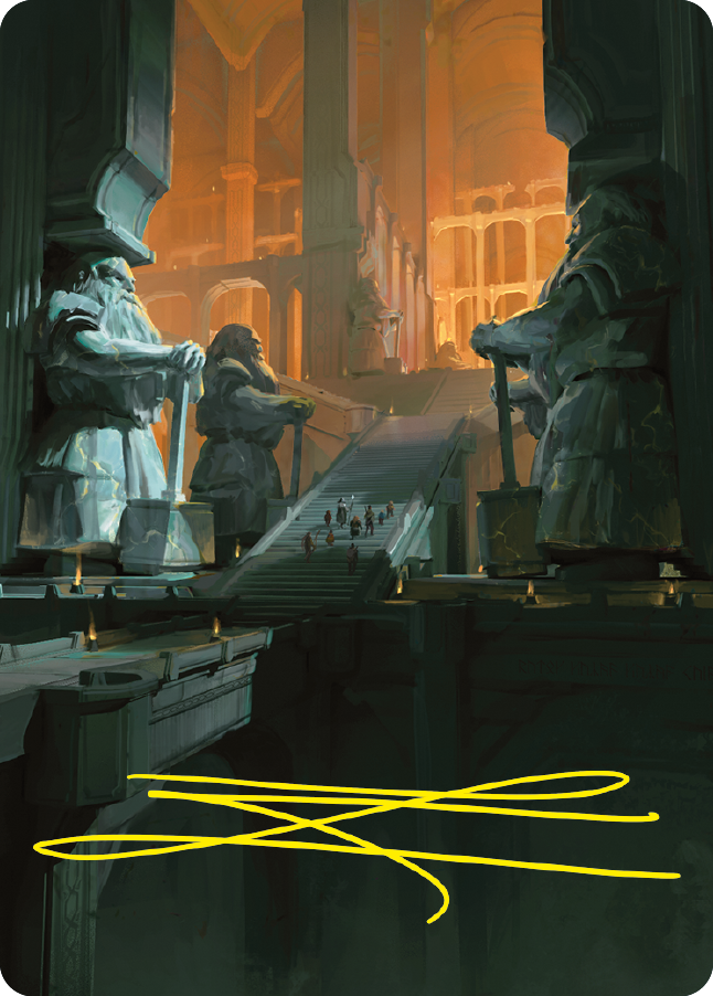 Mines of Moria Art Card (Gold-Stamped Signature) [The Lord of the Rings: Tales of Middle-earth Art Series] | Gamer Loot