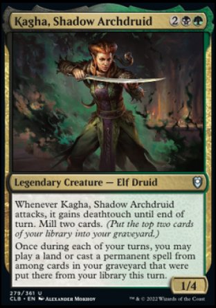 Kagha, Shadow Archdruid [Commander Legends: Battle for Baldur's Gate] | Gamer Loot