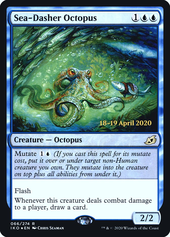 Sea-Dasher Octopus  [Ikoria: Lair of Behemoths Prerelease Promos] | Gamer Loot