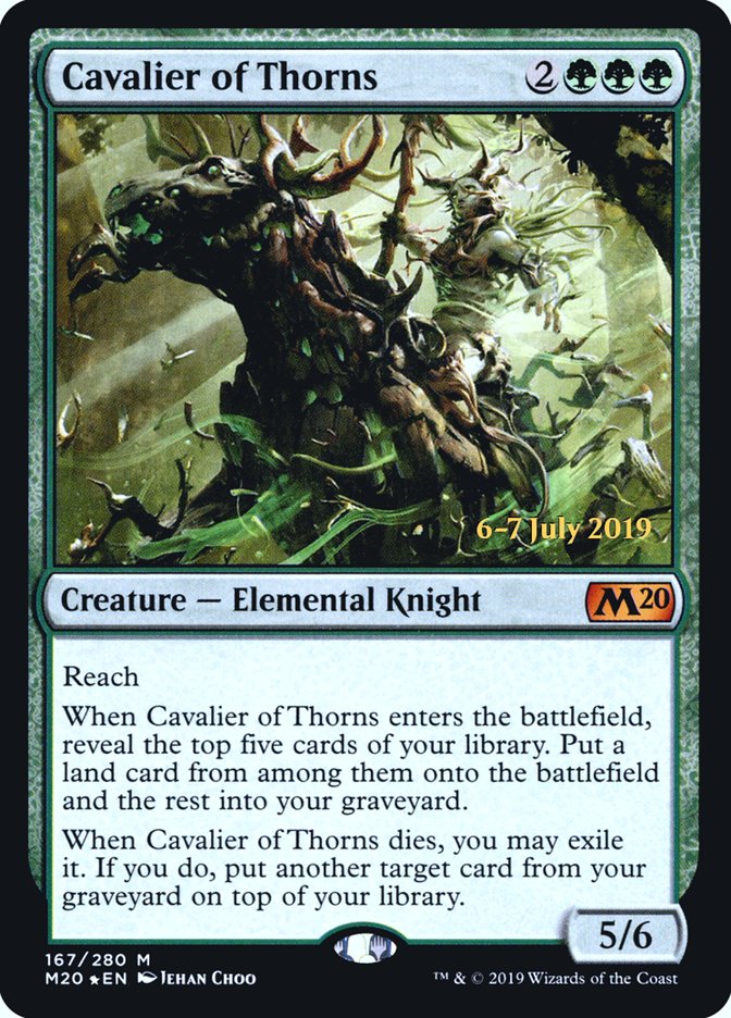 Cavalier of Thorns  [Core Set 2020 Prerelease Promos] | Gamer Loot