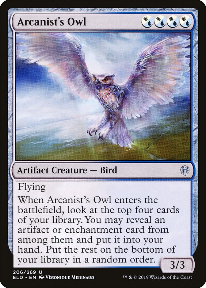 Arcanist's Owl [Throne of Eldraine] | Gamer Loot
