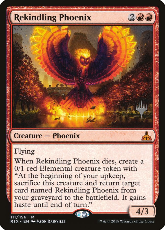 Rekindling Phoenix (Promo Pack) [Rivals of Ixalan Promos] | Gamer Loot