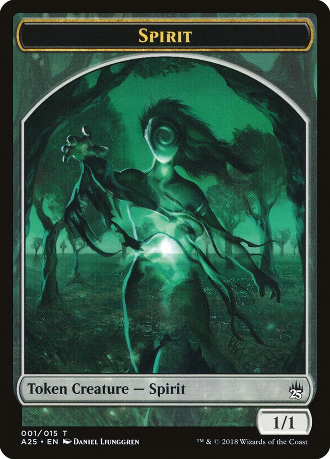 Spirit (001/015) [Masters 25 Tokens] | Gamer Loot