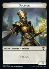 Soldier (09) // Cat Beast Double-sided Token [Streets of New Capenna Commander Tokens] | Gamer Loot