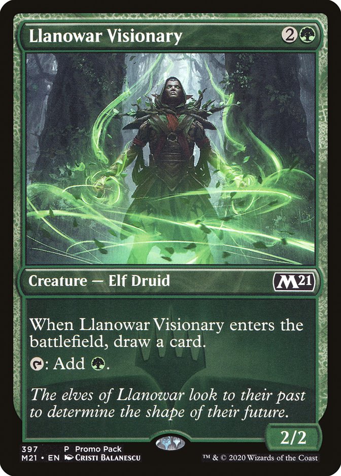 Llanowar Visionary (Promo Pack) [Core Set 2021 Promos] | Gamer Loot