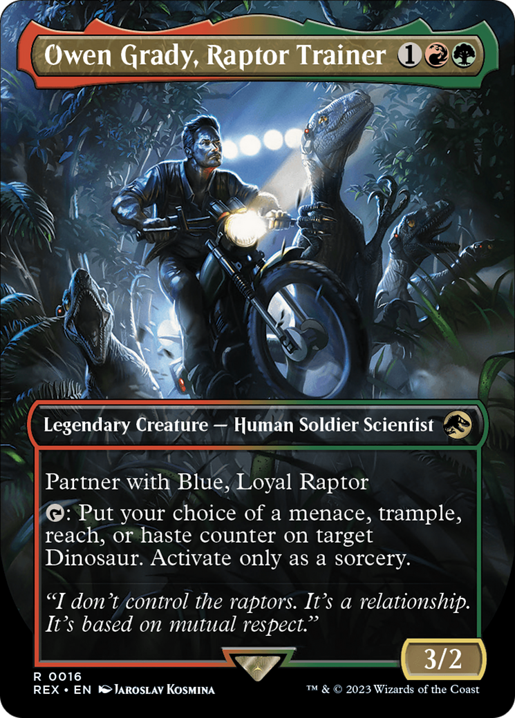 Owen Grady, Raptor Trainer (Borderless) [Jurassic World Collection] | Gamer Loot