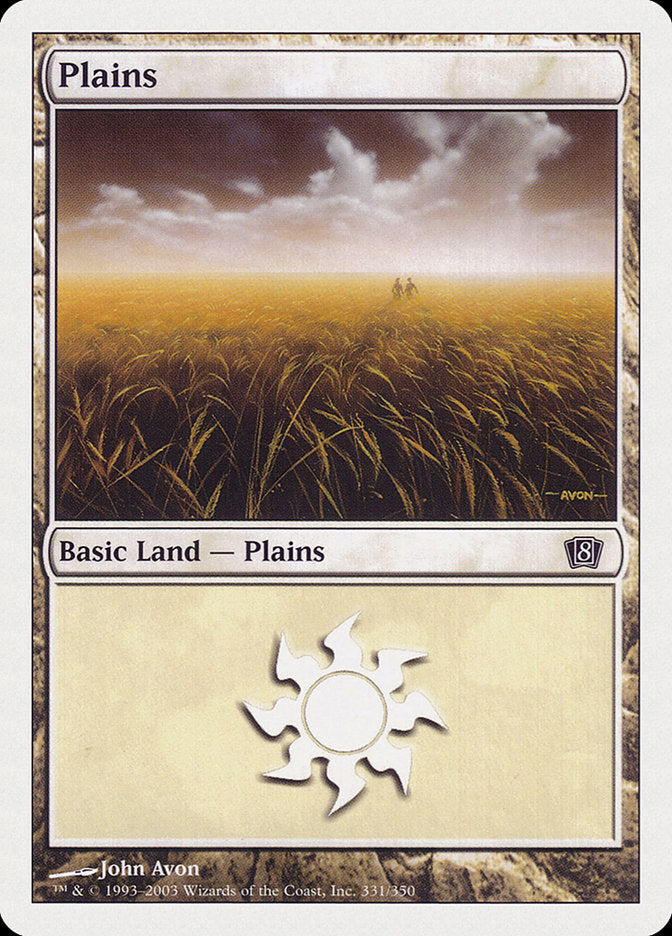 Plains (331) [Eighth Edition] | Gamer Loot