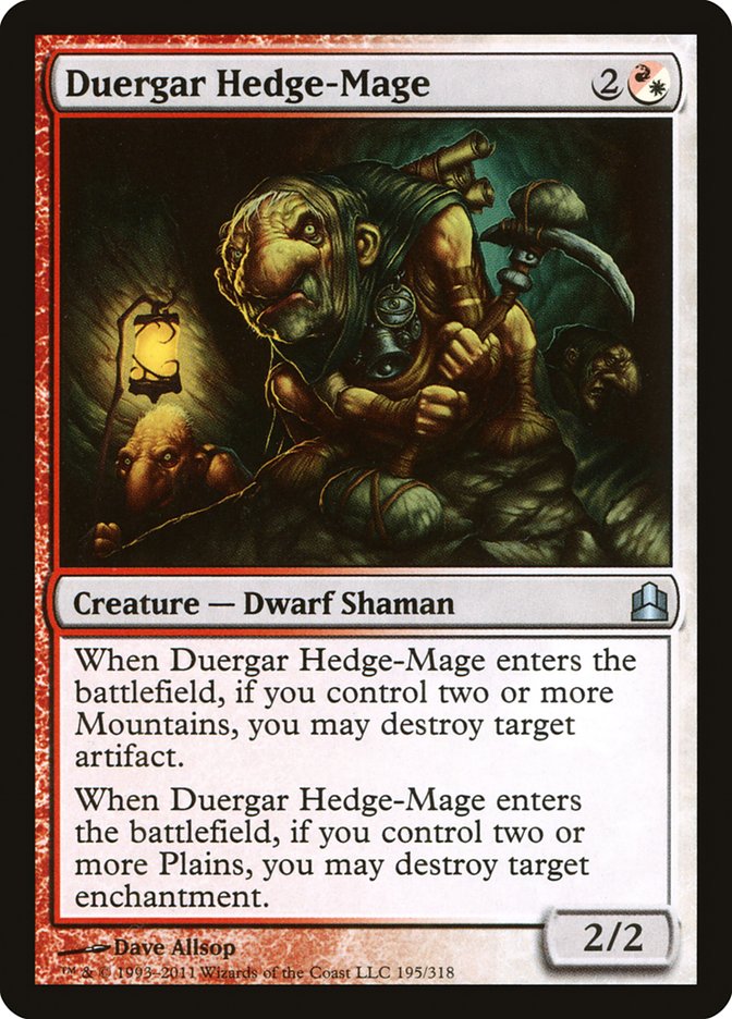 Duergar Hedge-Mage [Commander 2011] | Gamer Loot