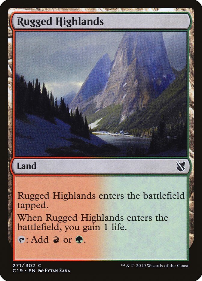 Rugged Highlands [Commander 2019] | Gamer Loot