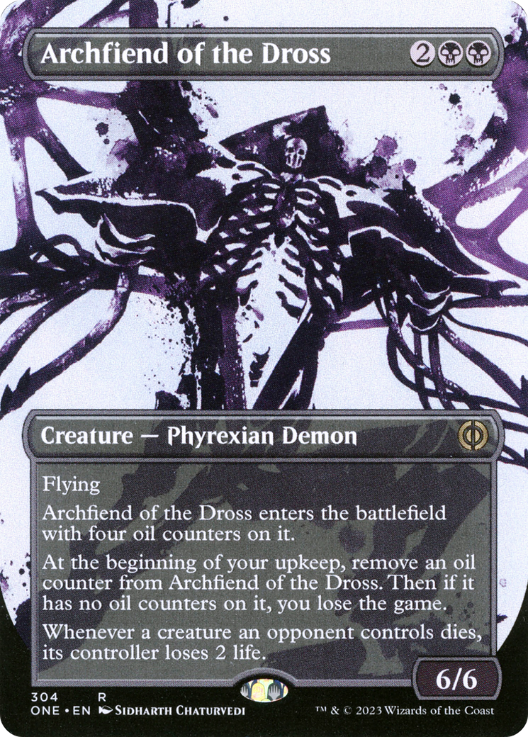 Archfiend of the Dross (Borderless Ichor) [Phyrexia: All Will Be One] | Gamer Loot