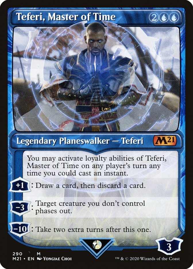 Teferi, Master of Time (Showcase) [Core Set 2021] | Gamer Loot