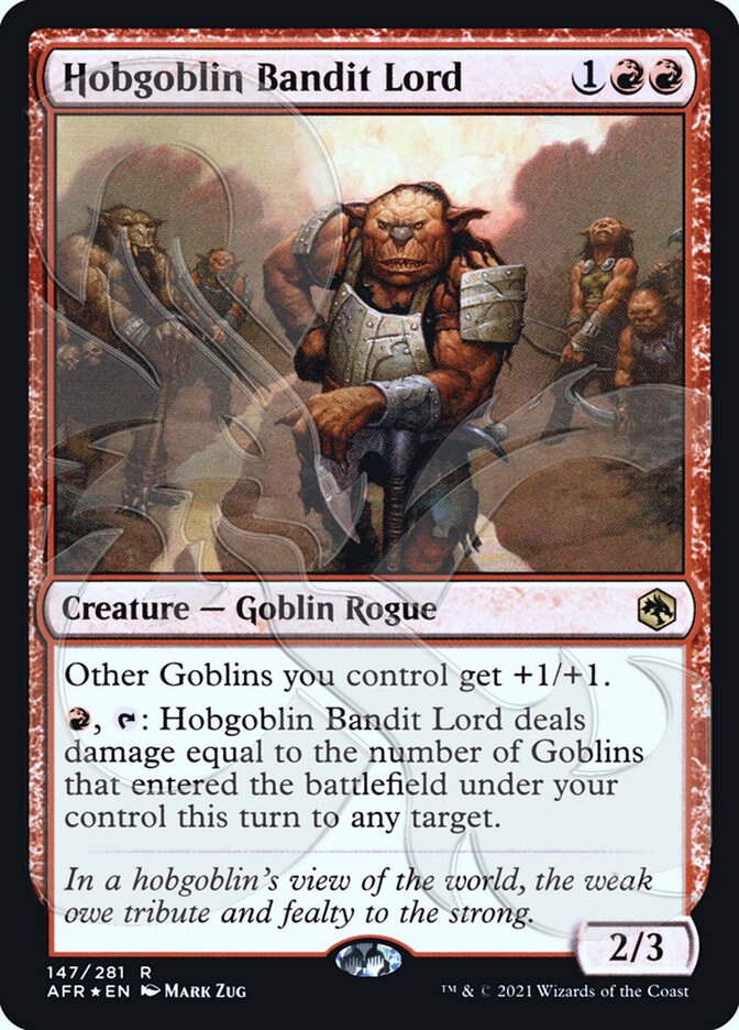 Hobgoblin Bandit Lord (Ampersand Promo) [Dungeons & Dragons: Adventures in the Forgotten Realms Promos] | Gamer Loot