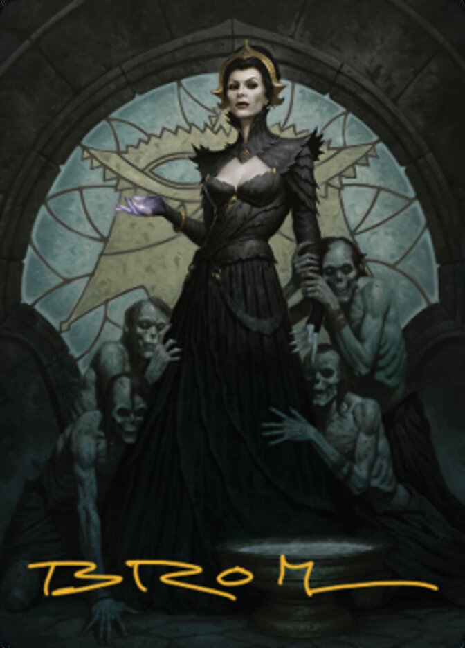 Liliana of the Veil Art Card (Gold-Stamped Signature) [Dominaria United Art Series] | Gamer Loot