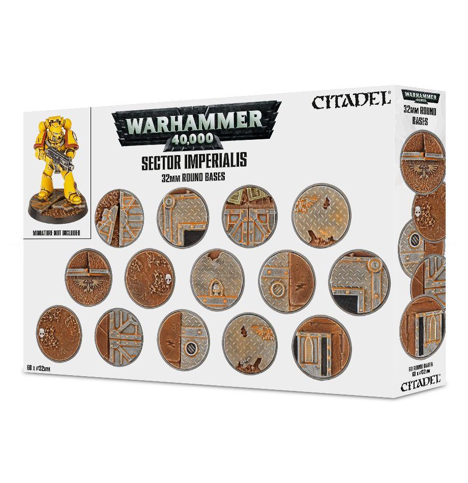 Sector Imperialis 32mm Round Bases | Gamer Loot