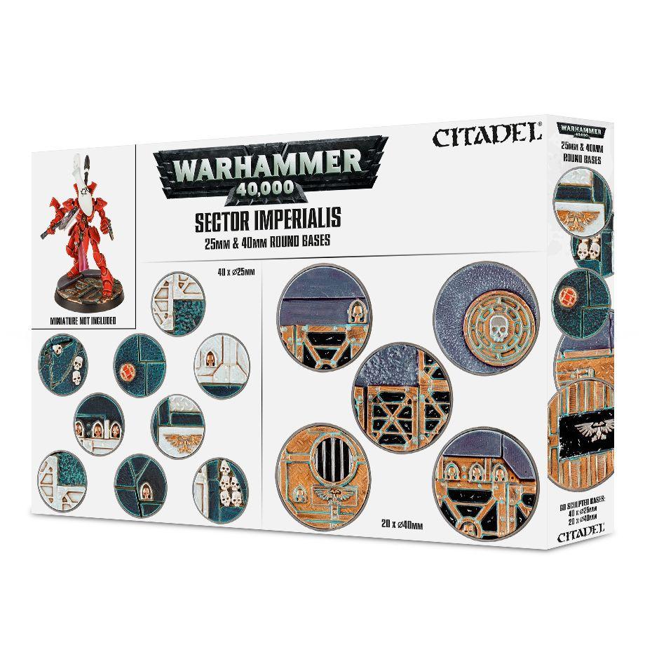 Sector Imperialis 25 & 40mm Round Bases | Gamer Loot