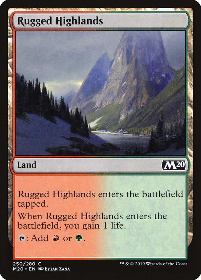 Rugged Highlands [Core Set 2020] | Gamer Loot