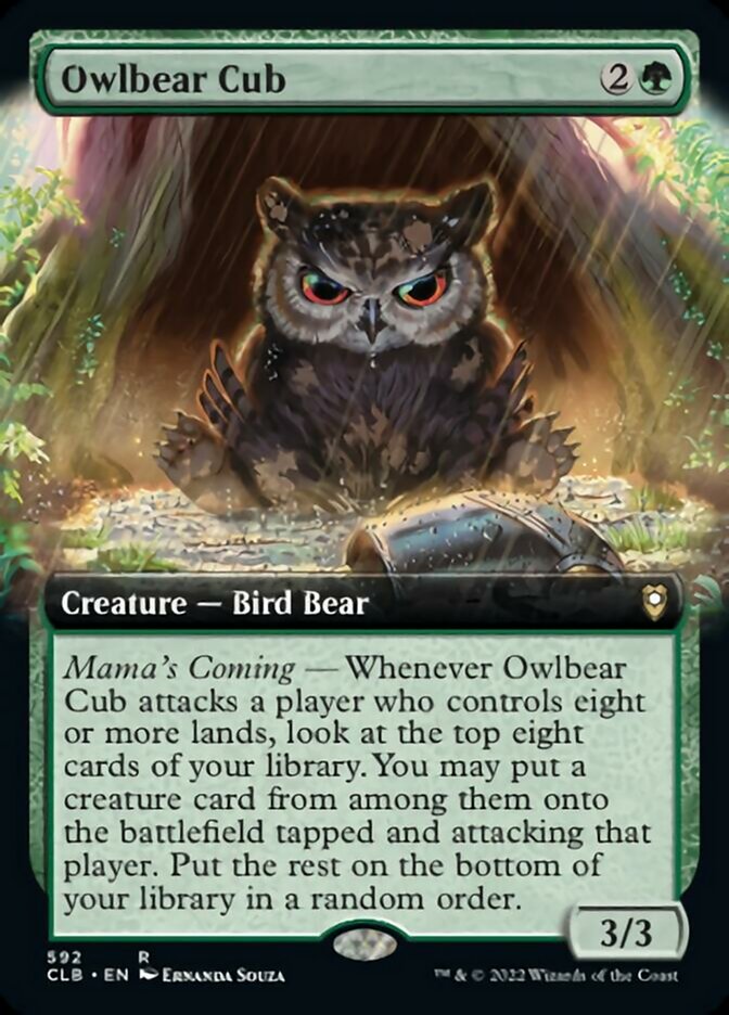 Owlbear Cub (Extended Art) [Commander Legends: Battle for Baldur's Gate] | Gamer Loot