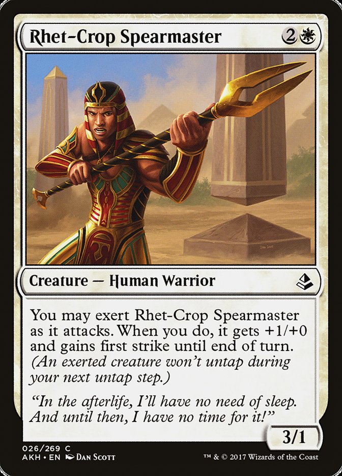 Rhet-Crop Spearmaster [Amonkhet] | Gamer Loot