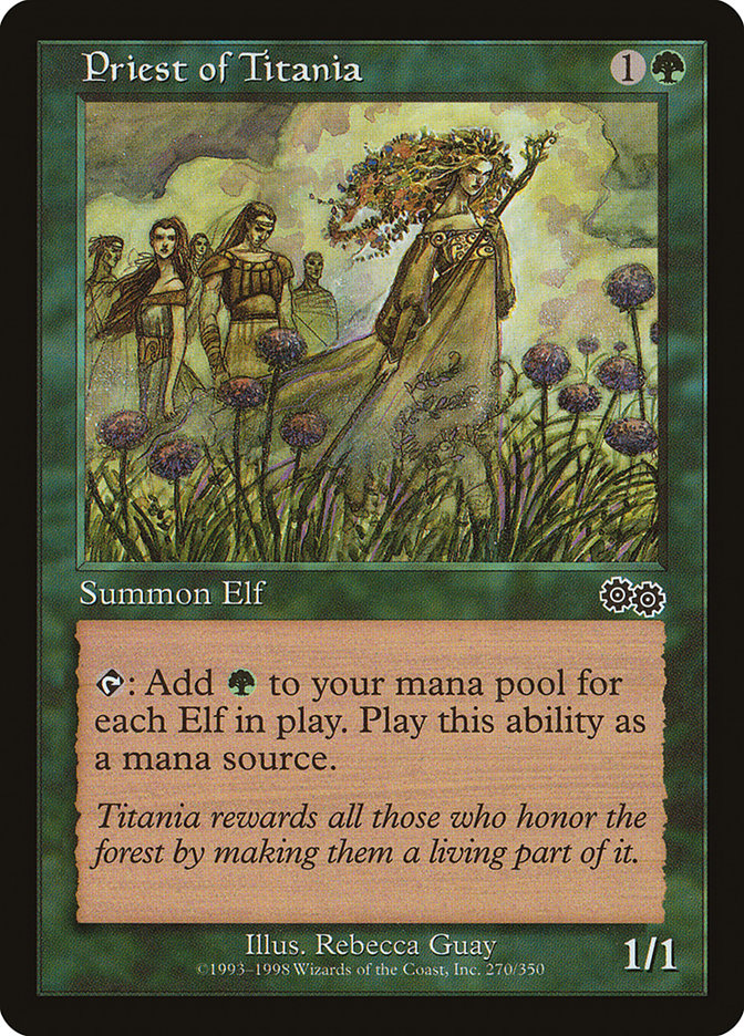 Priest of Titania [Urza's Saga] | Gamer Loot