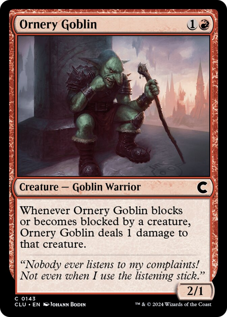 Ornery Goblin [Ravnica: Clue Edition] | Gamer Loot