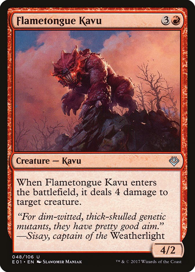 Flametongue Kavu [Archenemy: Nicol Bolas] | Gamer Loot