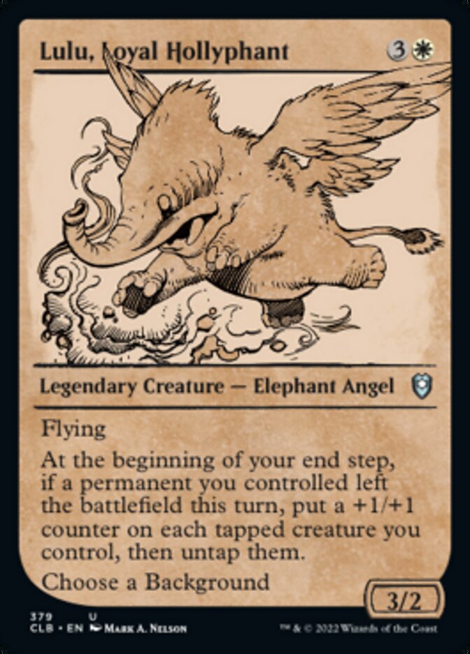 Lulu, Loyal Hollyphant (Showcase) [Commander Legends: Battle for Baldur's Gate] | Gamer Loot
