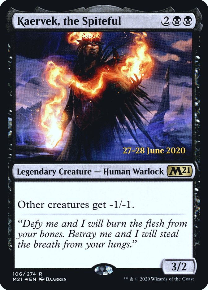 Kaervek, the Spiteful  [Core Set 2021 Prerelease Promos] | Gamer Loot