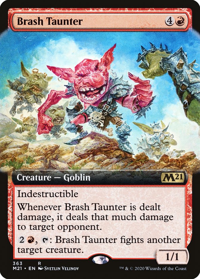 Brash Taunter (Extended) [Core Set 2021] | Gamer Loot