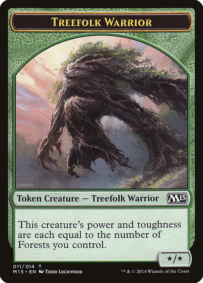 Treefolk Warrior [Magic 2015 Tokens] | Gamer Loot