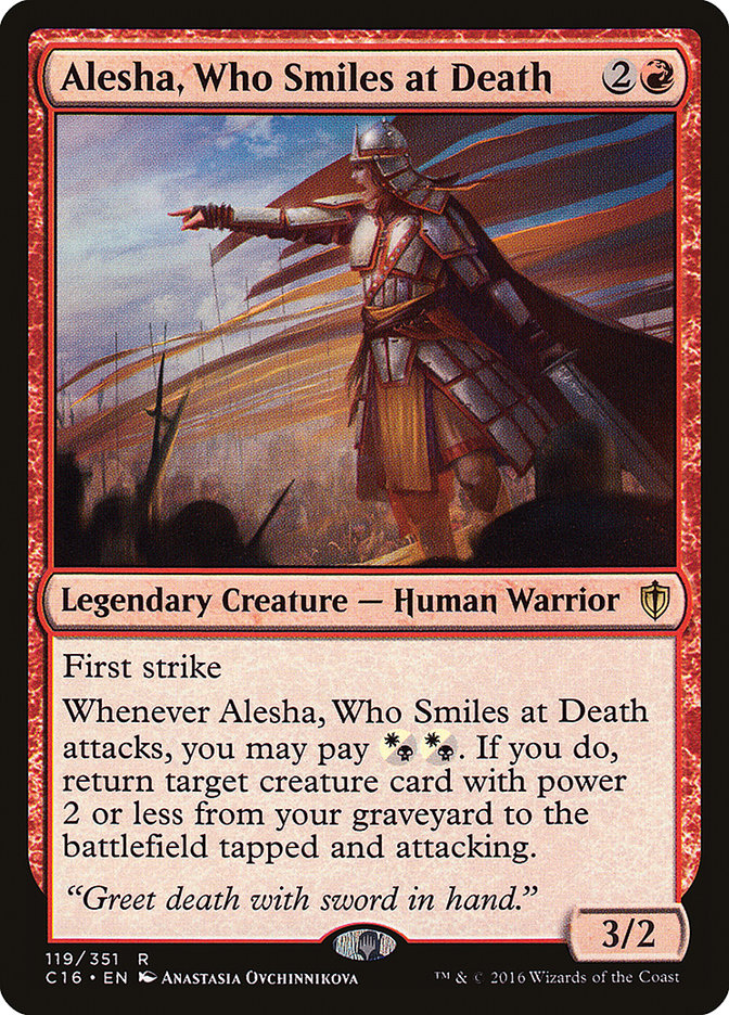 Alesha, Who Smiles at Death [Commander 2016] | Gamer Loot