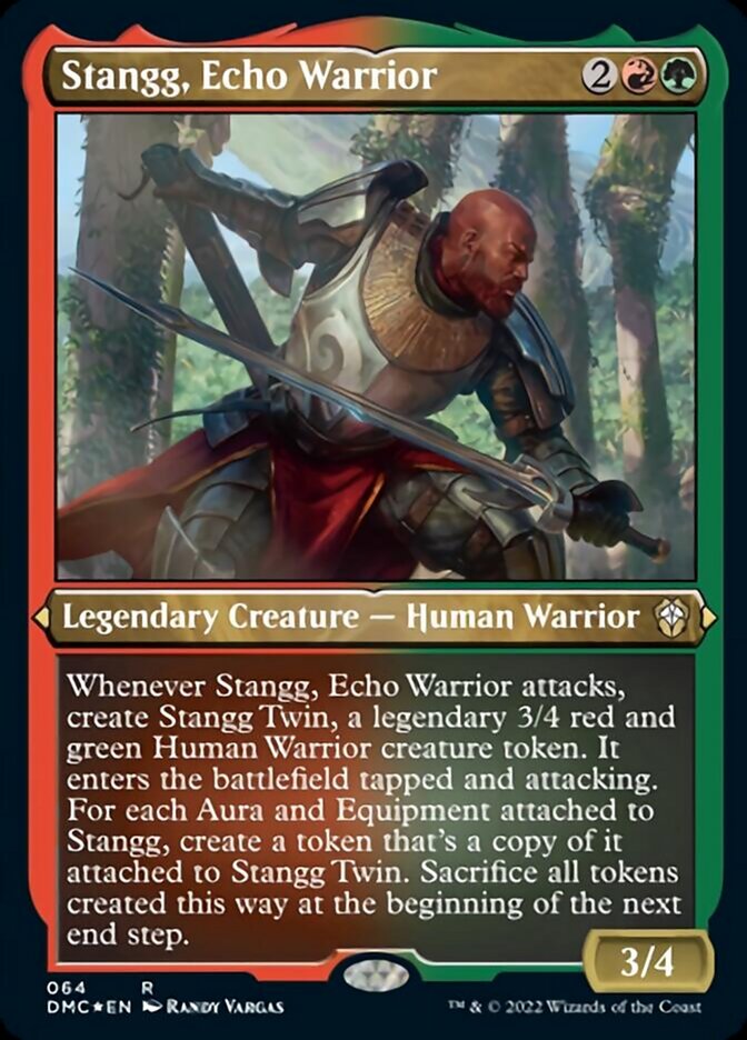 Stangg, Echo Warrior (Foil Etched) [Dominaria United Commander] | Gamer Loot