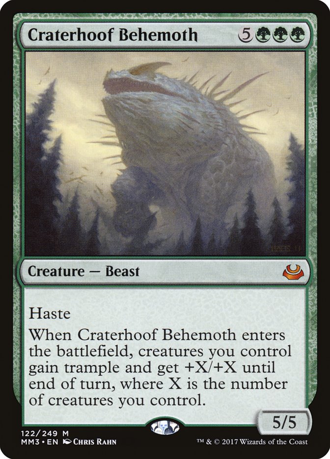 Craterhoof Behemoth [Modern Masters 2017] | Gamer Loot