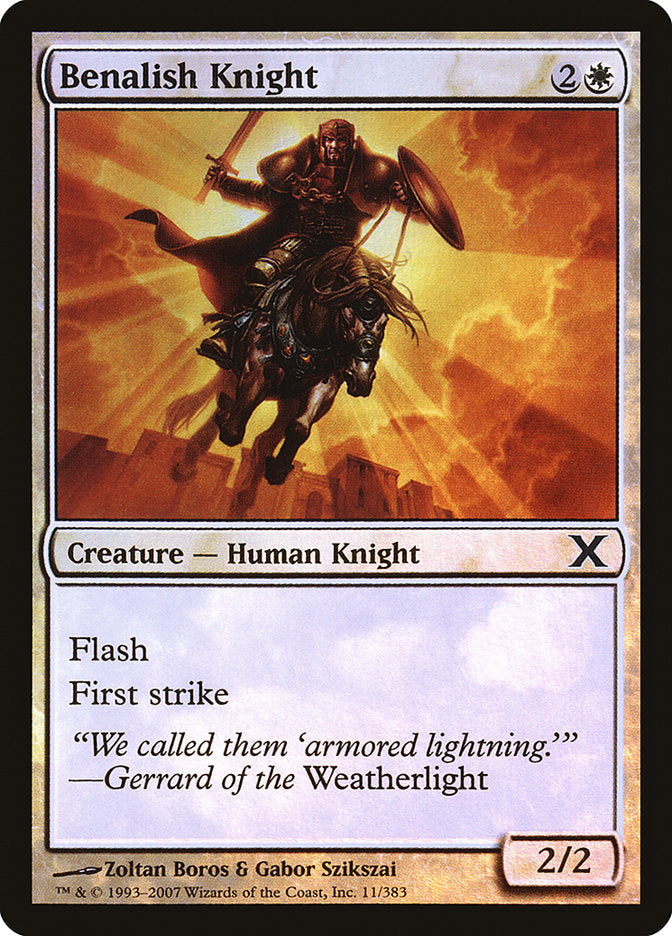 Benalish Knight (Premium Foil) [Tenth Edition] | Gamer Loot