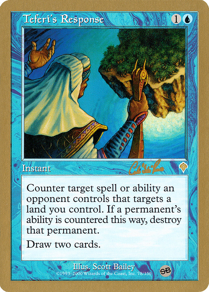 Teferi's Response (Carlos Romao) (SB) [World Championship Decks 2002] | Gamer Loot