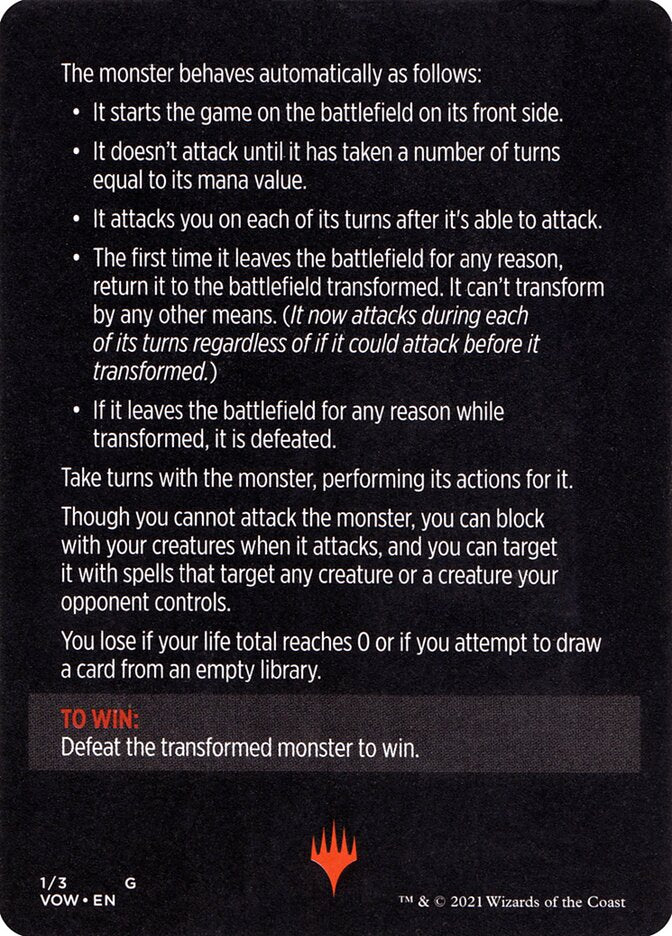 Monster of The Week (Magic Minigame) [Innistrad: Crimson Vow Minigame] | Gamer Loot