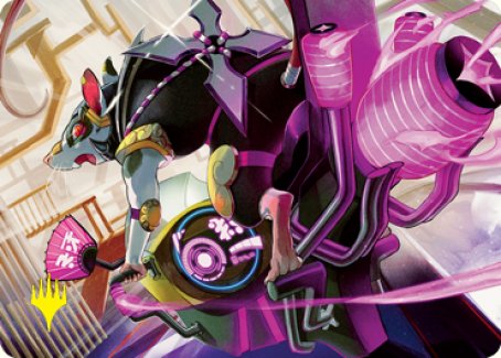 Nashi, Moon Sage's Scion Art Card (Gold-Stamped Signature) [Kamigawa: Neon Dynasty Art Series] | Gamer Loot