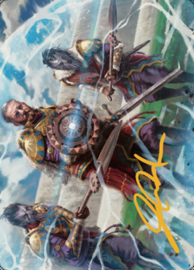 Argivian Phalanx Art Card (Gold-Stamped Signature) [Dominaria United Art Series] | Gamer Loot