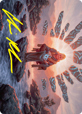 Jadzi, Oracle of Arcavios Art Card (Gold-Stamped Signature) [Strixhaven: School of Mages Art Series] | Gamer Loot