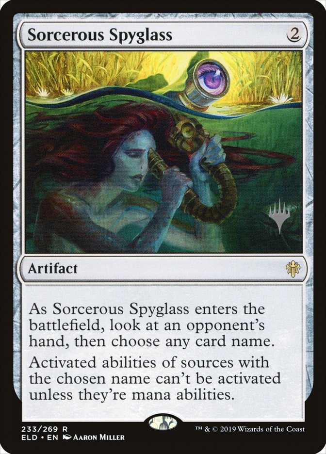 Sorcerous Spyglass (Promo Pack) [Throne of Eldraine Promos] | Gamer Loot