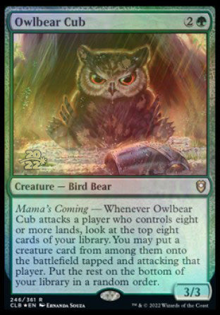 Owlbear Cub [Commander Legends: Battle for Baldur's Gate Prerelease Promos] | Gamer Loot