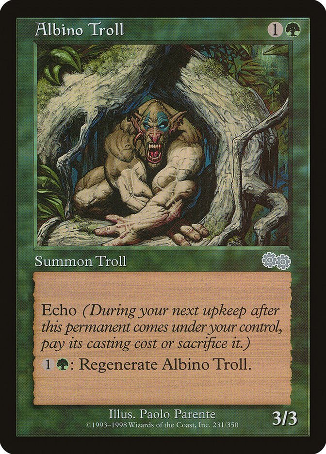 Albino Troll [Urza's Saga] | Gamer Loot